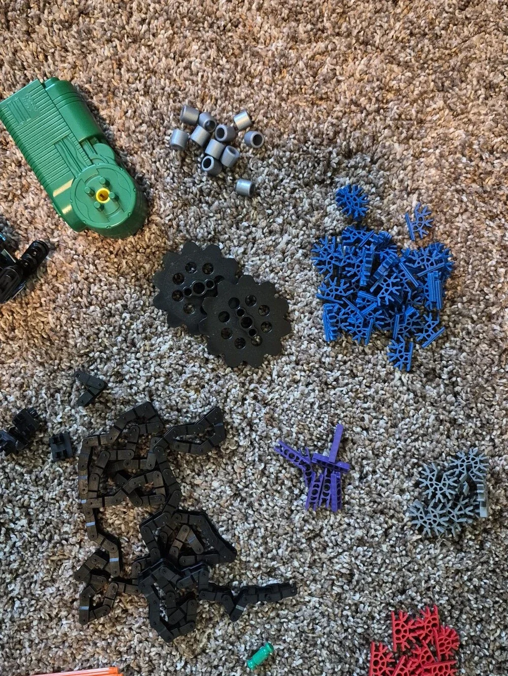 Knex Roller Coaster Battery Motor Sprocket Gears Chain Guide Micro Track Rods